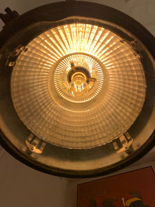 Large Vintage Industrial Swivel Metal Hanging Light
