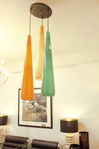 Murano Glass Tricolore Pendant Light