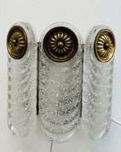 Load image into Gallery viewer, Pair of 1970s German Kaiser Glass Wall Lights
