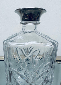 1950s English Cut Glass Whiskey Decanter