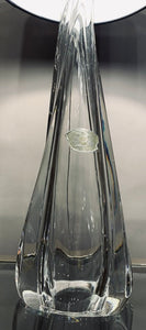 1950s Val St Lambert Clear Glass Table Lamp