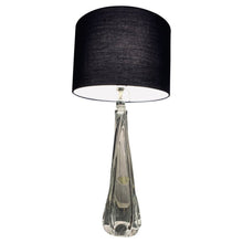 Load image into Gallery viewer, 1950s Val St Lambert Clear Glass Table Lamp
