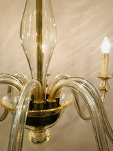 Load image into Gallery viewer, 1950s Czech Bohemian Crystal Glass Chandelier
