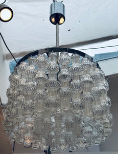 1960s Austrian Kalmar Crystal Glass Chandelier