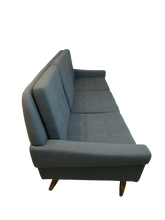 Load image into Gallery viewer, 1960s Danish 3-Seater Svend Skipper Blue Grey Sofa
