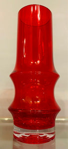 1960s Finnish Riihimaki Red Vase by Tamara Aladin