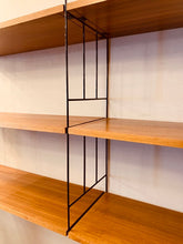 Load image into Gallery viewer, 1960s German Teak &amp; Metal String WHB Wall Unit
