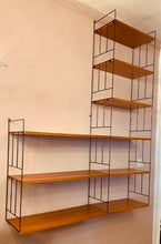 Load image into Gallery viewer, 1960s German Teak &amp; Metal String WHB Wall Unit
