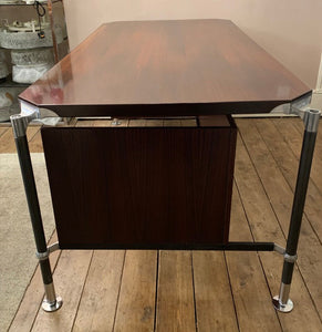 1960s Ico Parisi Rosewood President's Desk for MIM Roma