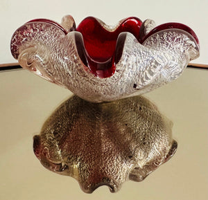 1960s Italian Barovier & Taso Murano Glass Bowl