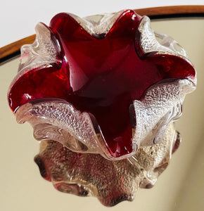 1960s Italian Barovier & Taso Murano Glass Bowl