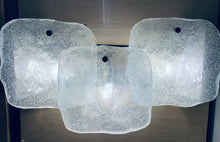 Load image into Gallery viewer, 1960s J.T Kalmar Iced Glass Wall Lights
