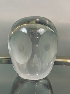 1960s Whitefriars Glass Owl Paperweight