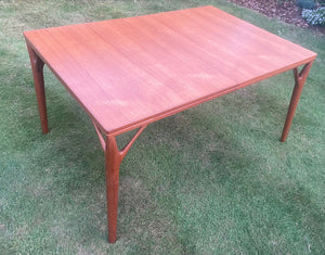 1960s Danish Teak Willy Sigh 'Tree Leg' Dining Table