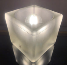 Load image into Gallery viewer, 1970s German Putzler Frosted Cube Table Lamp
