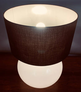 1970s Glashütte Limburg Illuminated Glass Lamp