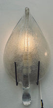 Load image into Gallery viewer, Pair of 1970s Italian Murano Glass Leaf Wall Sconces
