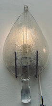 Load image into Gallery viewer, Pair of 1970s Italian Murano Glass Leaf Wall Sconces
