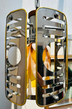 Load image into Gallery viewer, 1970s Italian Chrome &amp; Murano Glass Pendant Light
