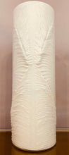 Load image into Gallery viewer, 1970s Peill &amp; Putzler White &#39;Feather&#39; Cylindrical Vase
