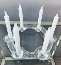 Load image into Gallery viewer, 1970s Swedish Pukeberg Glass Candle Holder
