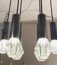 Load image into Gallery viewer, 1970s German Chrome and Glass Pendant Lights

