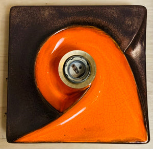 1970s German Ceramic Fat Lava Wall Sconces