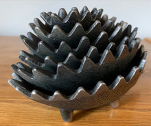 Load image into Gallery viewer, Set of 6. 1980s Walter Bosse Style Hedgehog Zinc Ashtray
