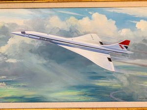 Concorde by Douglas Ettridge (1929-2009) Oil on Canvas Circa 1976