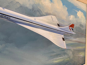 Concorde by Douglas Ettridge (1929-2009) Oil on Canvas Circa 1976