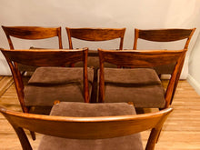 Load image into Gallery viewer, Set of 6 1960s Rosewood Dining Chairs by Erling Torvits
