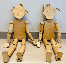 Load image into Gallery viewer, Pair of Vintage Italian Children&#39;s Wooden Mannequin
