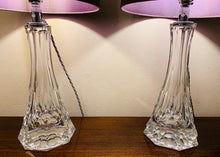 Load image into Gallery viewer, Pair of 1960s Peill &amp; Putzler Glass and Chrome Table Lamps
