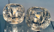 Load image into Gallery viewer, Pair of 1970s Putzler Clear Round Glass Table Lamps
