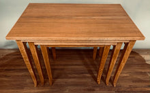 Load image into Gallery viewer, Set of 3 1960s English Stackable Teak Nest of Tables
