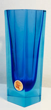 Load image into Gallery viewer, Small 1970s Italian Murano Blue Sommerso Glass Vase
