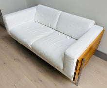 Load image into Gallery viewer, 2000s White Leather 2-Seater Robin Day for Habitat Sofa
