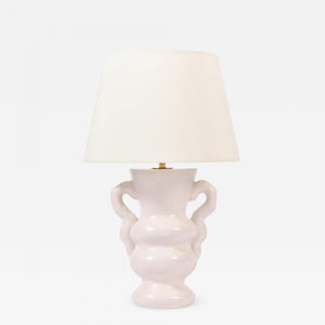 White Polished Plaster Table Lamp, by Dorian Caffot de Fawes
