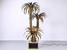 Load image into Gallery viewer, Brass Palm Tree Floor Lamp
