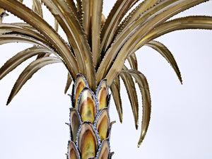 Brass Palm Tree Floor Lamp