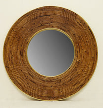 Load image into Gallery viewer, Large Rattan Mirror
