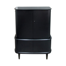 Load image into Gallery viewer, 1940S Swedish Ebonised Tall Cabinet in the Style of Designer Axel Larsson
