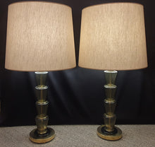 Load image into Gallery viewer, Pair of Murano Glass Lamps Art Deco Style
