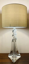 Load image into Gallery viewer, 1970s Cristal D’Arques Twisted Glass Table Lamp
